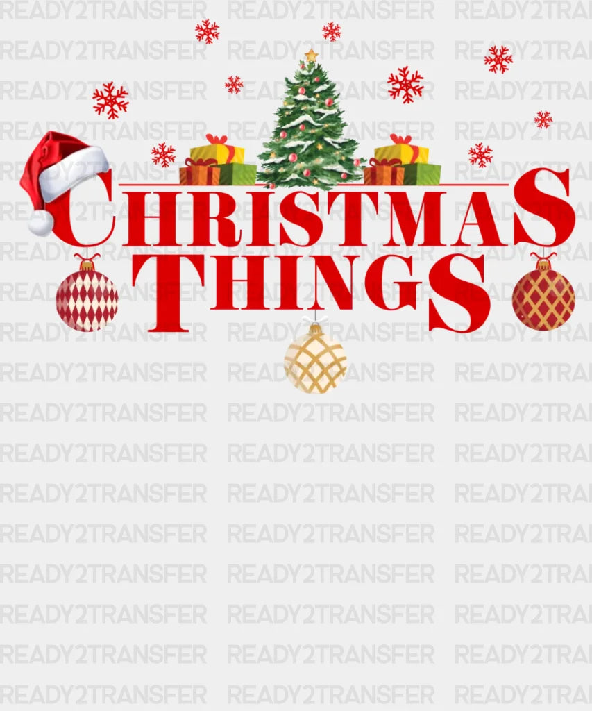 Xmas Things Dtf Transfer