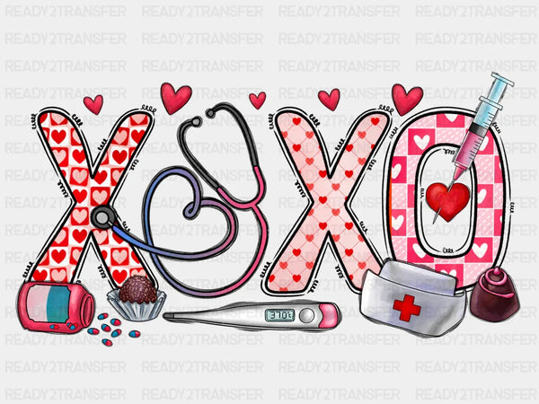 XOXO NURSE VIBES DTF Transfer