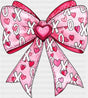 XOXO Ribbon Pink Heart - Valentine’s Day DTF Transfer