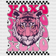 Xoxo Tiger Design Dtf Transfer