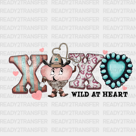 Xoxo Wild Heart Dtf Transfer