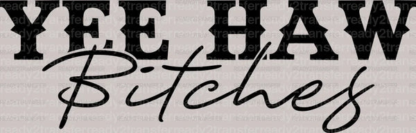 YEE HAW BITCHES DTF Transfer