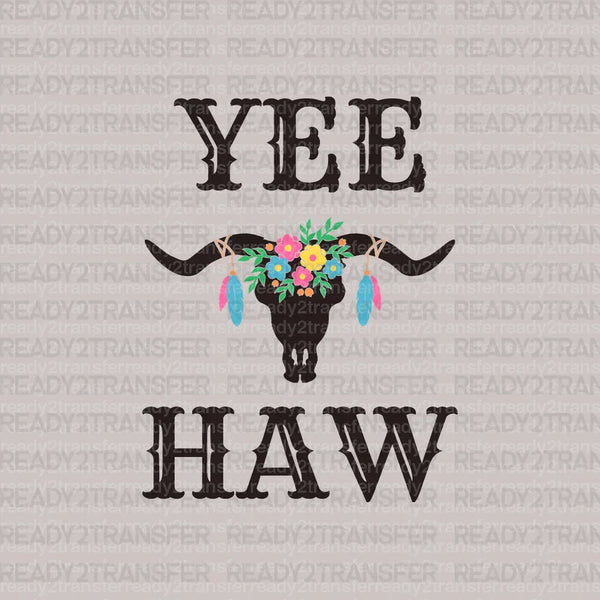 YEE HAW BULL DTF Transfer