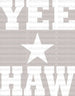 YEE HAW DTF Transfer ready2transfer White