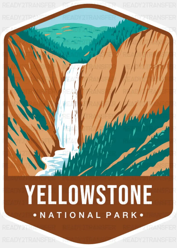 Yellowstone National Park Colorful Design - National Parks DTF Transfer