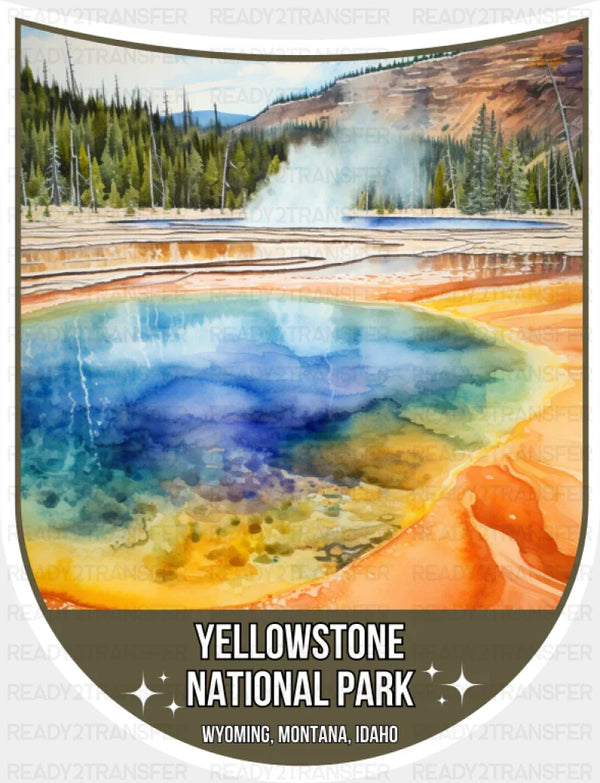 Yellowstone National Park Wyoming, Montana, Idaho - National Parks DTF Transfer