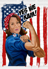 Yes We Kam - Kamala Harris Dtf Transfer Adult Unisex S & M (10’’) / Dark Color Design (See Imaging)