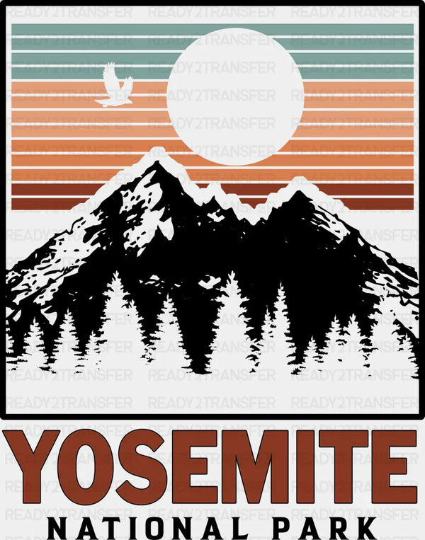 Yosemite National Park  Design - National Parks DTF Transfers