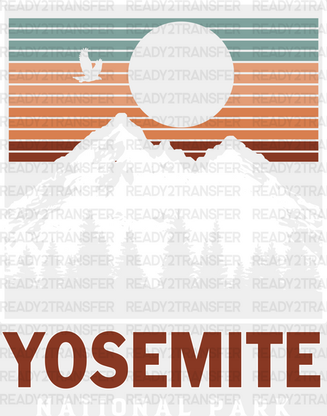 Yosemite National Park Design - Parks Dtf Transfers Adult Unisex S & M (10’) / White