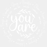 You Are B&W - Christianity DTF Transfer Adult Unisex - S & M (10’’) / Light Color Design (See Imaging)