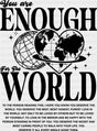 You Are Enough For The World - Mental Health Dtf Transfer Adult Unisex S & M (10’’) / Dark