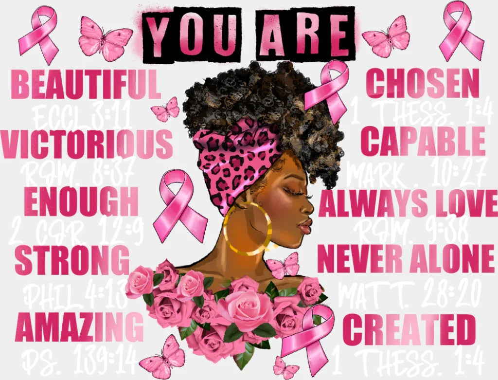 You Are - Faith DTF Transfer Adult Unisex - S & M (10’’) / Light Color Design (See Imaging)