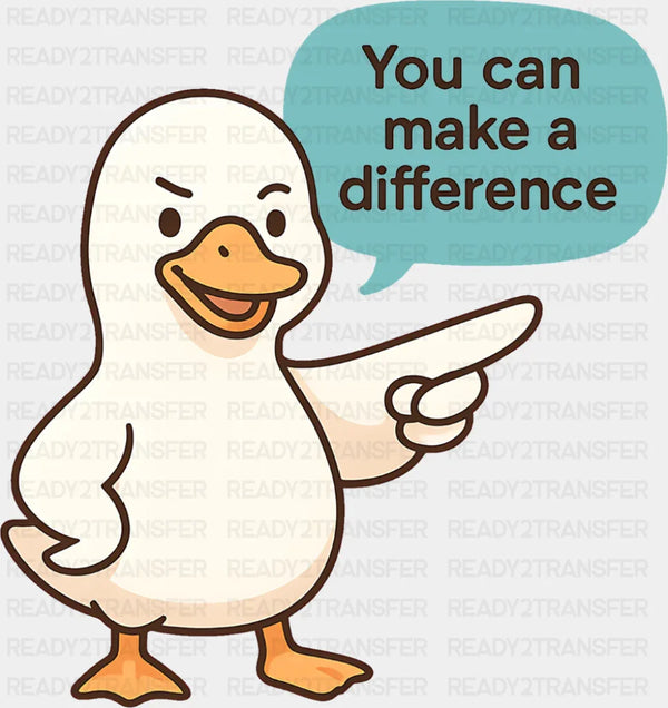 You Can Make A Difference - Minimal UV Sticker Permanent UV DTF Decal