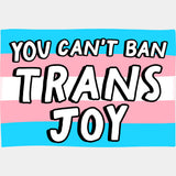 You Can't Ban Trans Joy - Transgender DTF Transfers ready2transfer Light Color Design (See Imaging)