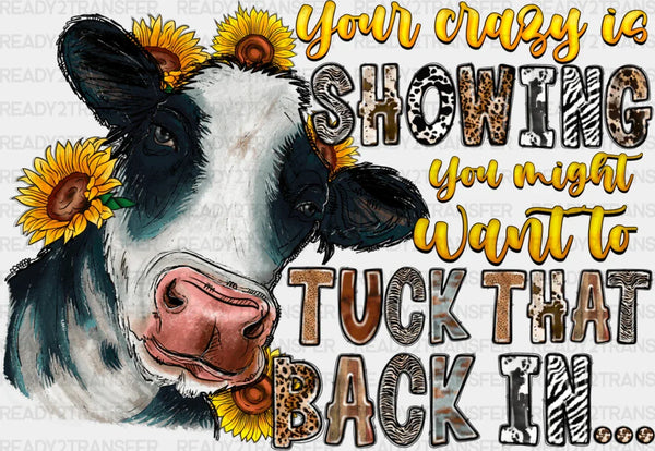 You Might Want To Tuck That Back In - Farm Animals Iron On DTF Transfer