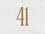 Your 41 Is Coming - Christianity Dtf Transfer Adult Unisex S & M (10’’) / Light Color Design