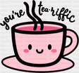 You’re Teariffic - Minimal UV Sticker Permanent UV DTF Decal Dark Color Design (See Imaging)