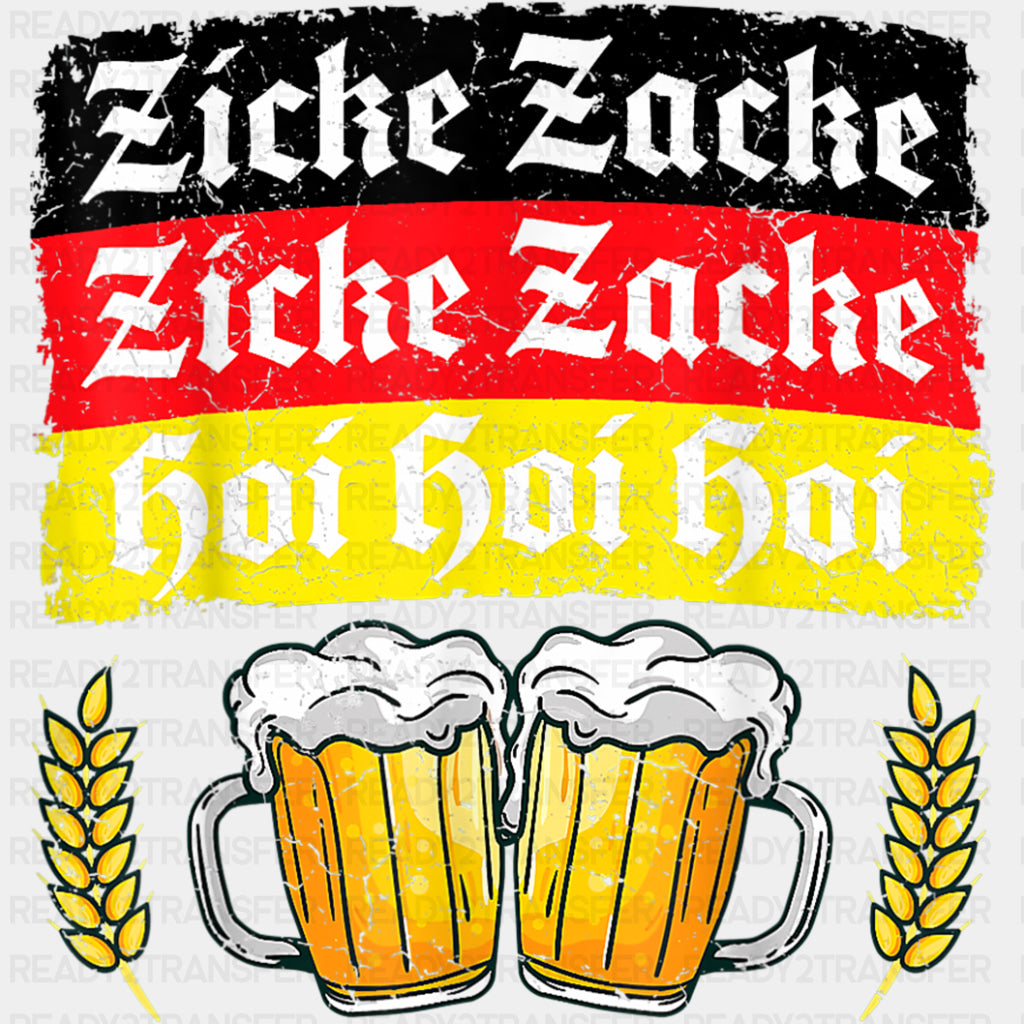 Zicke Zacke, Zicke Zacke, Hoi Hoi Hoi - Oktoberfest DTF Transfers ready2transfer
