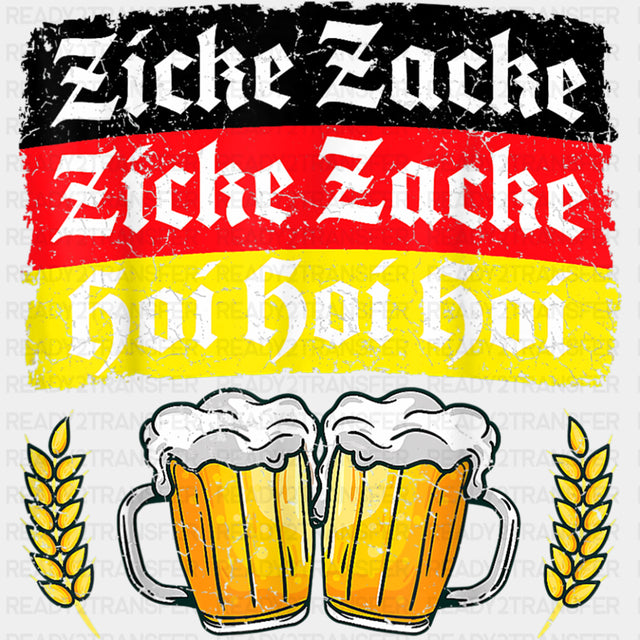 Zicke Zacke, Zicke Zacke, Hoi Hoi Hoi - Oktoberfest DTF Transfers ready2transfer