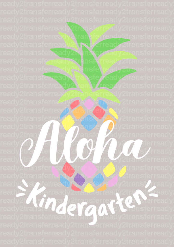 Aloha Kindergarten DTF Transfer - ready2transfer