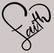 Faith Heart DTF Transfer - ready2transfer