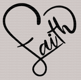 Faith Heart DTF Transfer - ready2transfer