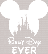 Mickey Minnie Best Day Ever Disney DTF Heat Transfer, Disney Vacation Design, Mickey Minnie DTF - ready2transfer