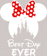 Mickey Minnie Best Day Ever Disney DTF Heat Transfer, Disney Vacation Design, Mickey Minnie DTF - ready2transfer