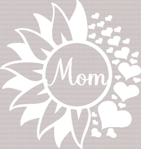 Mom Sunflower Mother's Day DTF Heat Transfer, Mama Design, Mom DTF - ready2transfer
